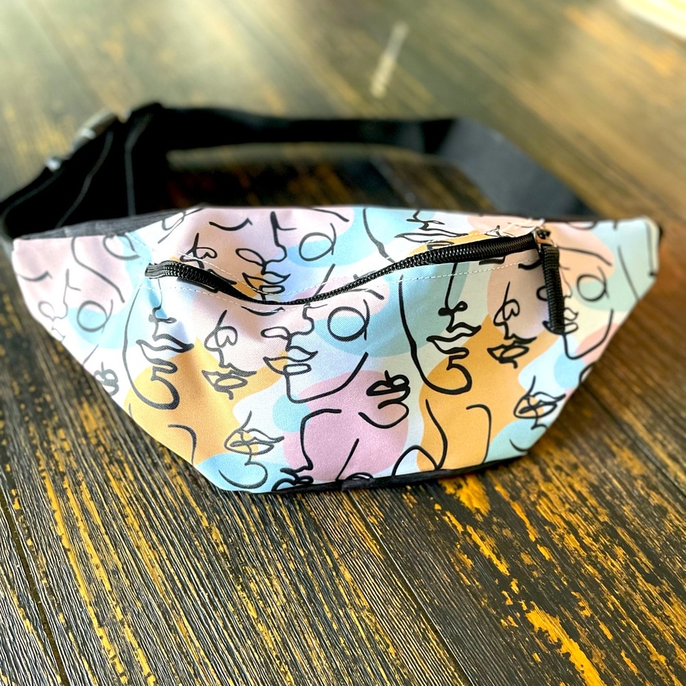 Shein Allover Figure Graphic Fanny Pack